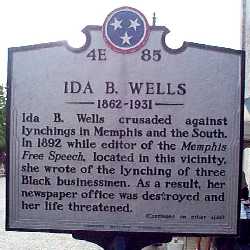 [Ida B. Wells' Sign]
